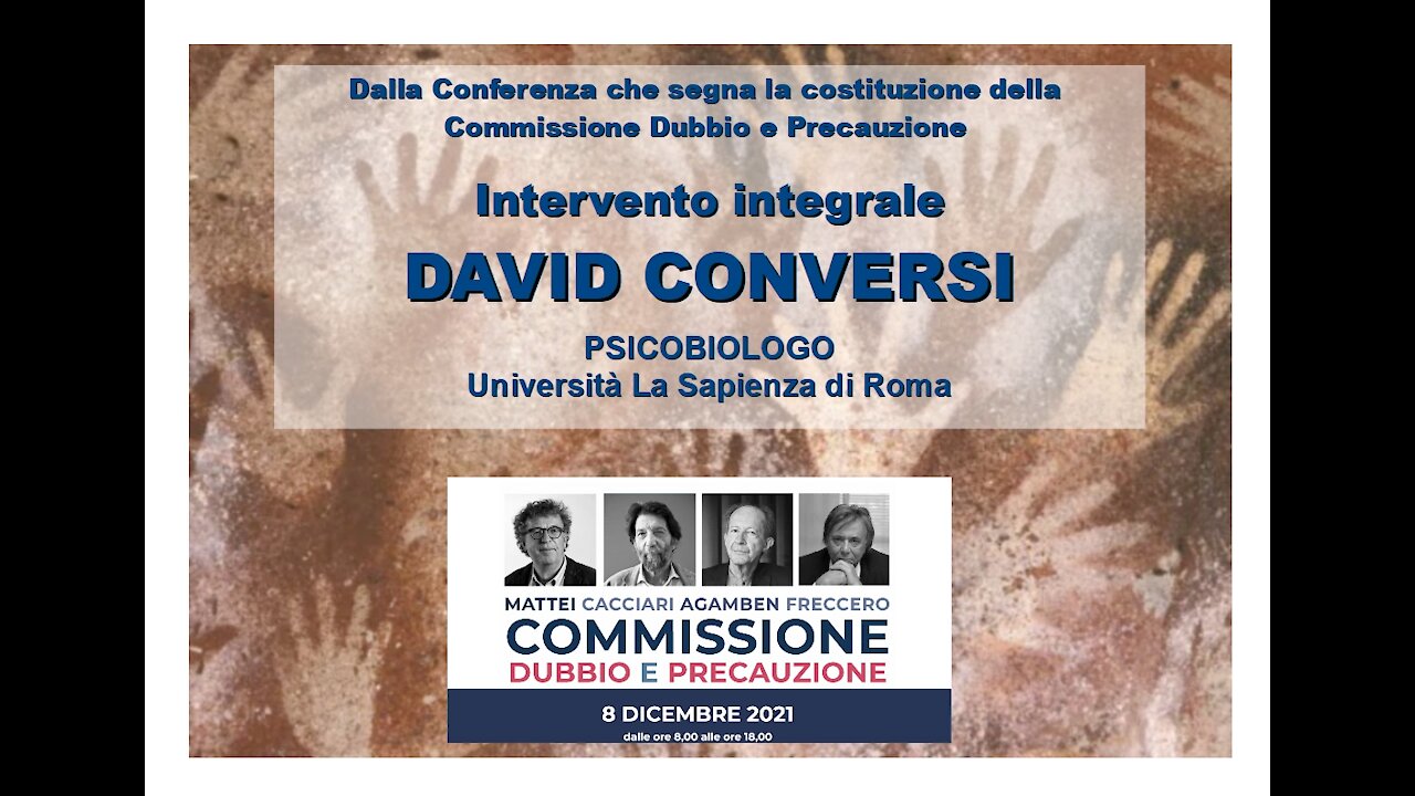 David Conversi intervento su Psicologia, media e politiche pandemiche