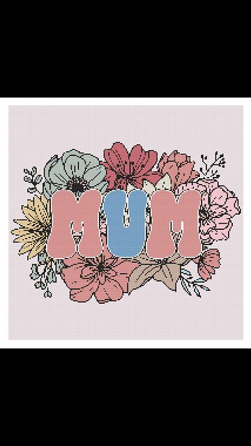 MUM Cross Stitch Pattern by Welovit | welovit.net | #welovit