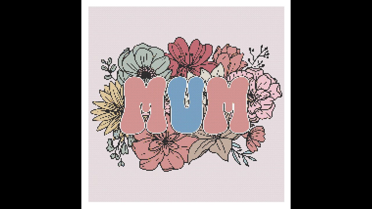 MUM Cross Stitch Pattern by Welovit | welovit.net | #welovit