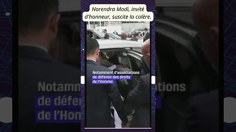 Narendra Modi, invité d'honneur, suscite la colère #shorts #fr #international #aokas #france