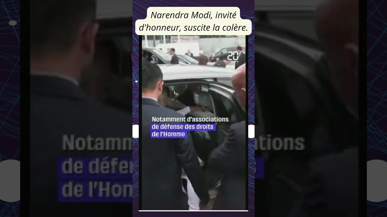 Narendra Modi, invité d'honneur, suscite la colère #shorts #fr #international #aokas #france