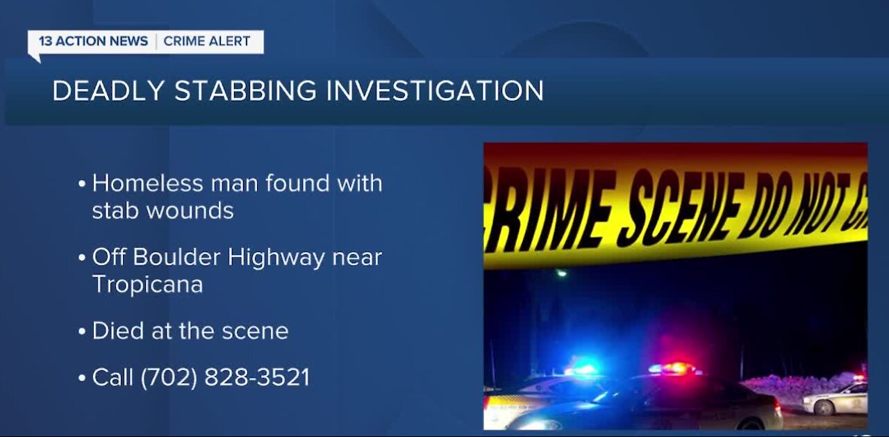 Las Vegas police seek information on deadly stabbing