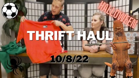 New Thrift Haul - Halloween & Sporting Goods Scores! + a Spider Visitor