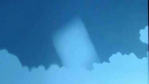Very large Object Appears Shoots behind tree