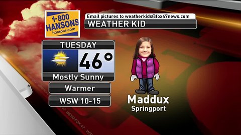 Weather Kid - Maddux - 3/12/19