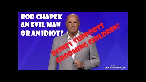 Disney CREEP bob chapek supports LGBTQ+ agenda to groom children! DISGUSTING!