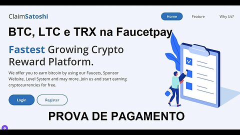 💥Faucet BTC, LTC e TRX💥Pagamento na Faucetpay💥