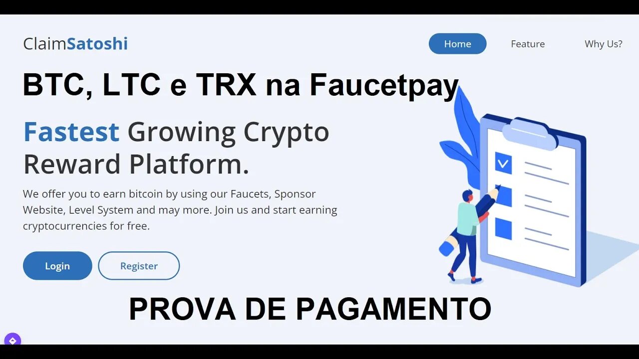 💥Faucet BTC, LTC e TRX💥Pagamento na Faucetpay💥