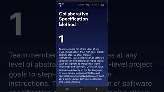 Collaborative Specification Method Part 1 #shorts #tauchain