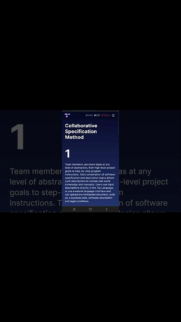 Collaborative Specification Method Part 1 #shorts #tauchain