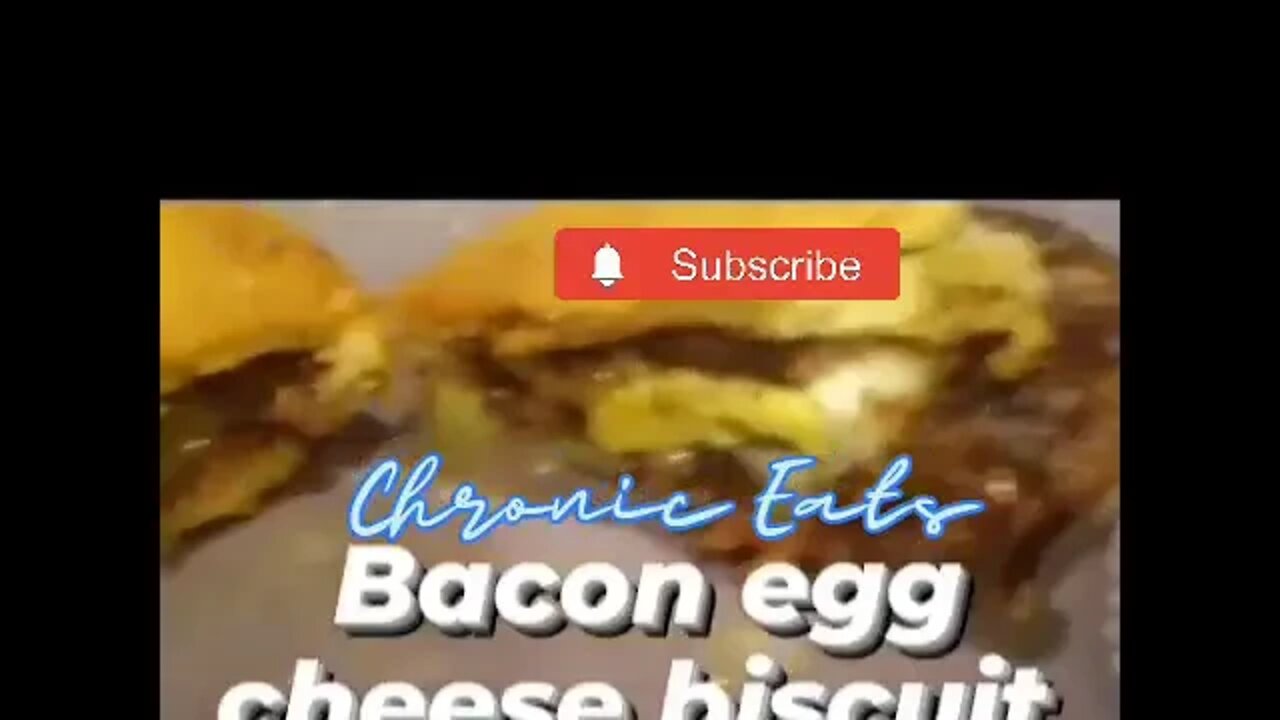 Bacon, egg & cheese biscuit | @chronic.eats on IG 🥓🥚🧀 #shorts