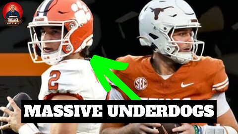 Clemson Tigers MASSIVE UNDERDOG Vs Texas Longhorns, Ewers Vs Klubnik? | CFP Round 1 Predictions