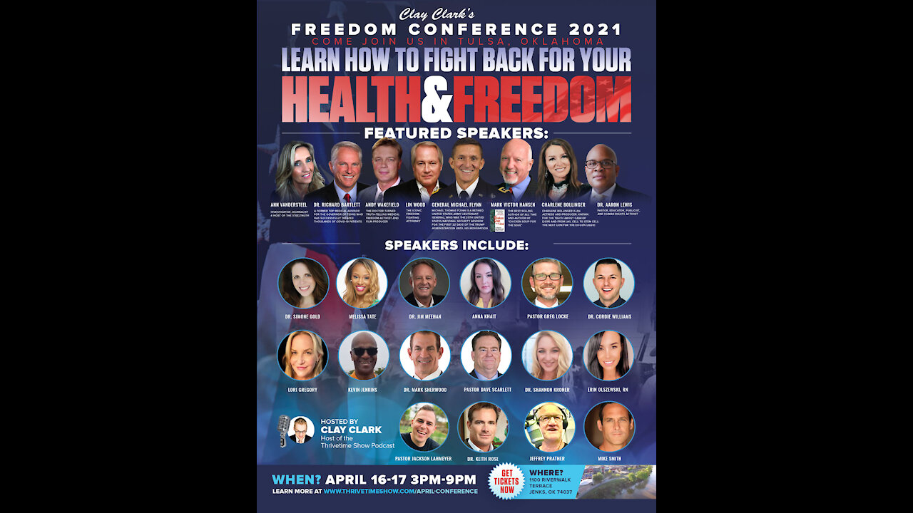 HEALTH and FREEDOM CONFERENCE APRIL 16-17, 2021