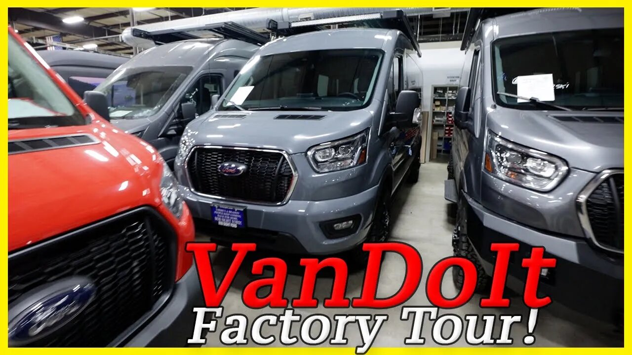 VanDoIt - How It's Made Factory Tour! Ford Transit Vans To Modular Class B Vans