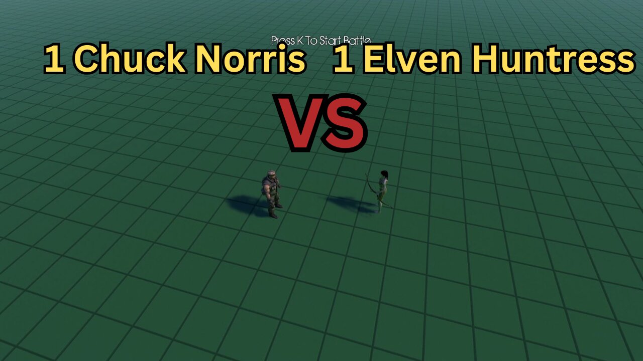 1 Chuck Norris Versus 1 Elven Huntress || Ultimate Epic Battle Simulator