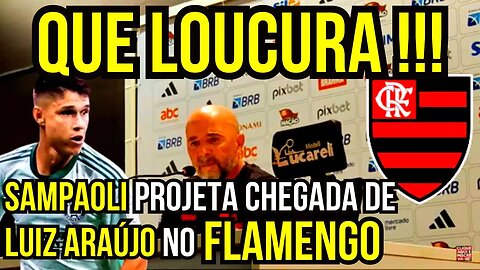 QUE LOUCURA!!! SAMPAOLI PROJETA CHEGADA DE LUIZ ARAÚJO NO FLAMENGO - É TRETA!!! NOTÍCIAS DO FLAMENGO