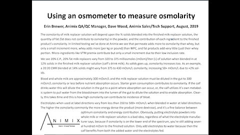 Osmometer at Animix