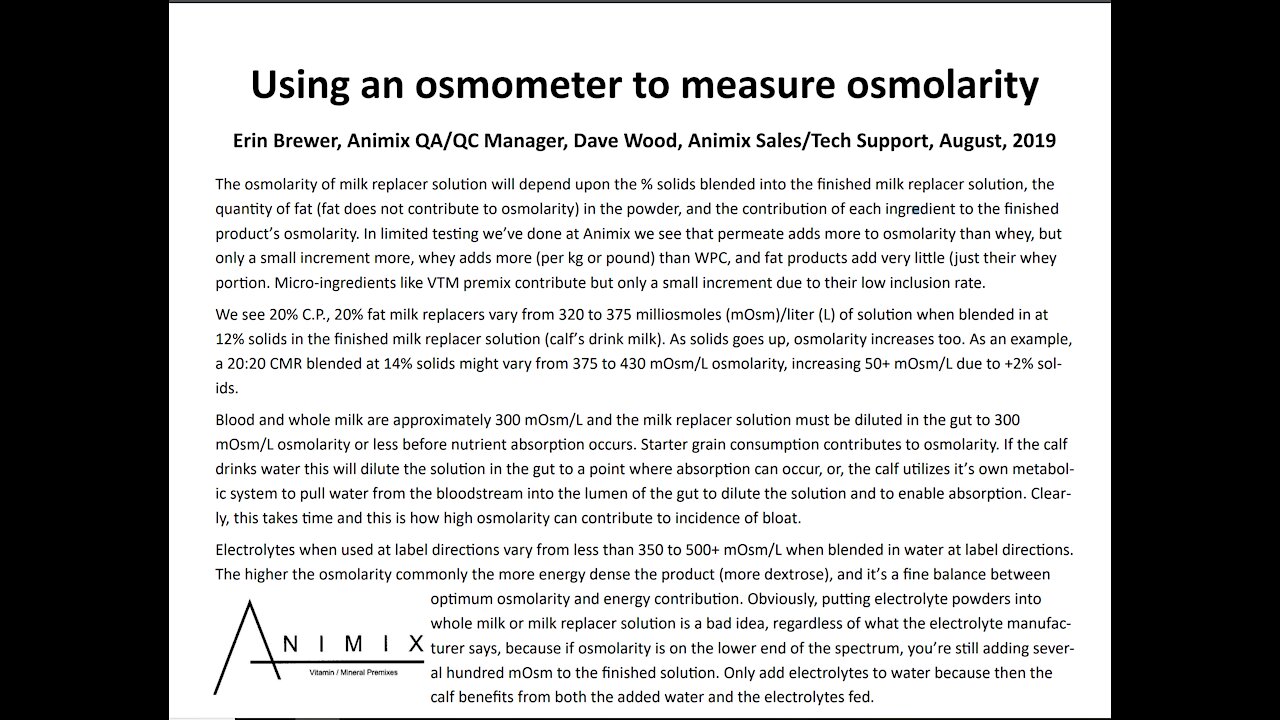 Osmometer at Animix