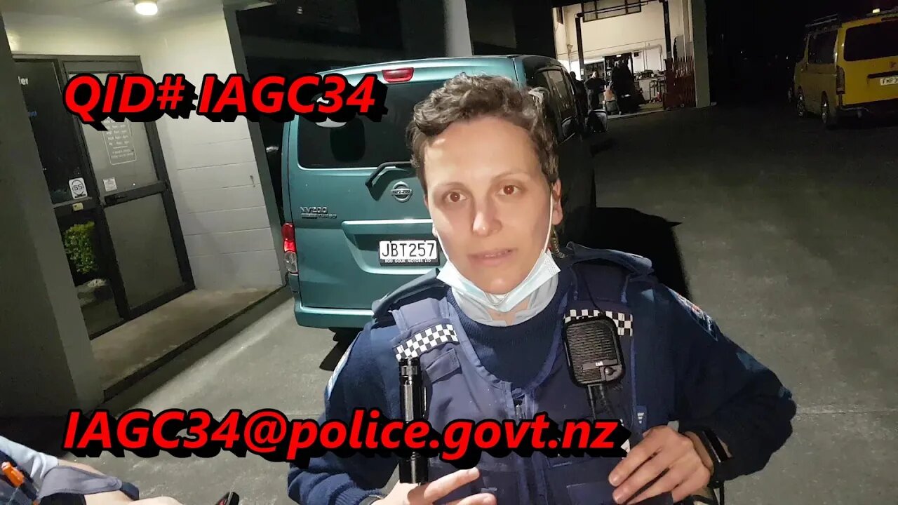 IJWT - Tony Adams - Arrested, exercised rights, UN-ARRESTED on the same day filing against NZ Police