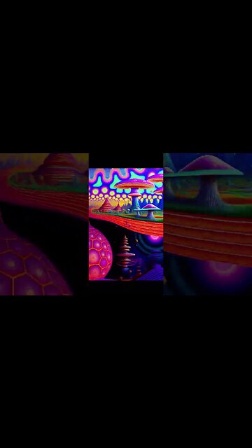 Psychedelic Mushroom🍄PT 14 Palace art#shorts