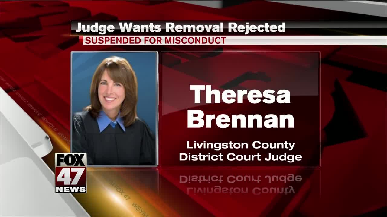 A Livingston County judge is going to the MI Supreme Court to keep her job