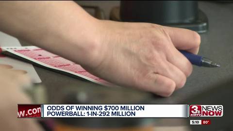 What are your odds of hitting the $700 million Powerball jackpot tonight?