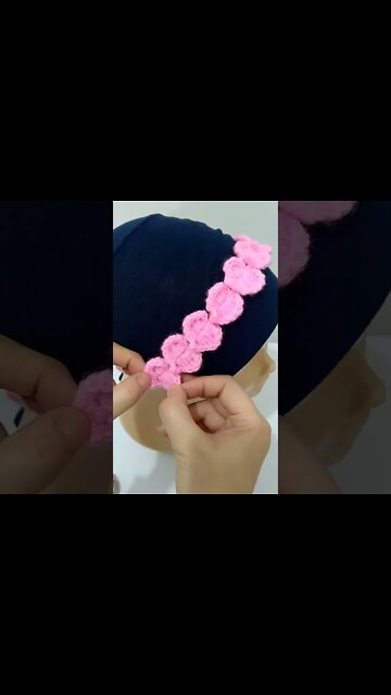 How To Crochet Hearts Headbands #shorts