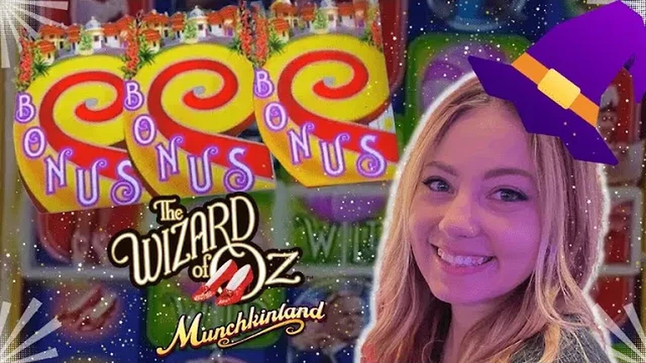 WICKED Witch WINNINGS ✨ Magical Bonuses on Wizard of Oz ! ✨Munchkinland Slot Machine