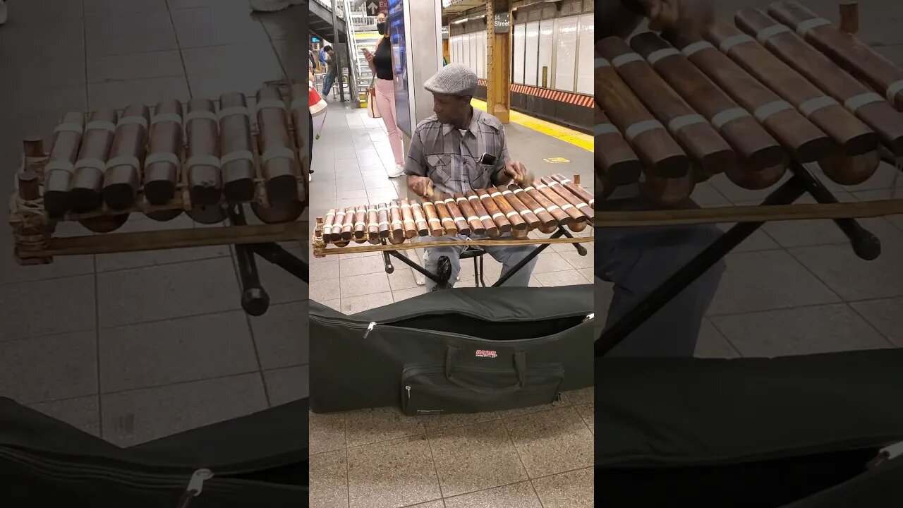 Raymond Abraham from Gambia gets busy on the Barophone!