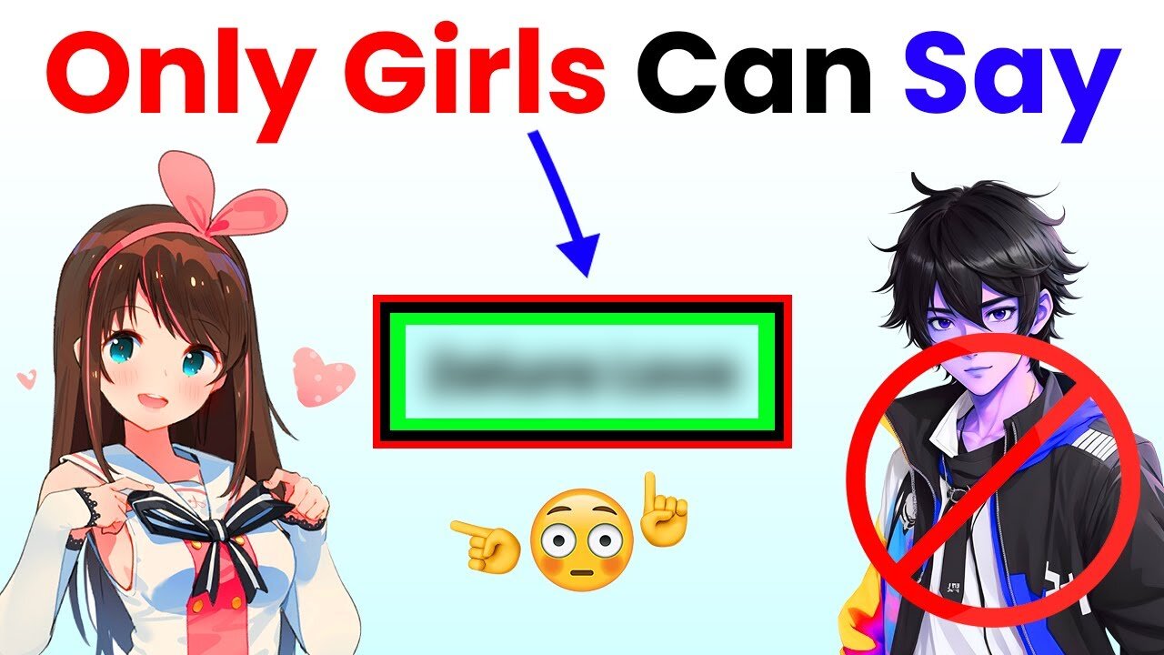 Only Girls Can Say This Word! 😳