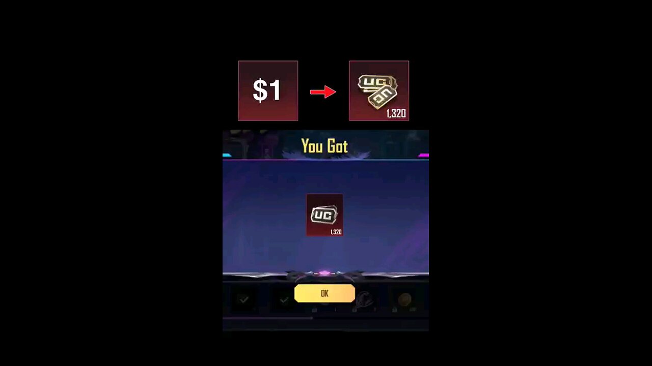 $1 1320 UC for pubg mobile