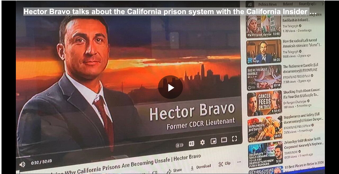 Hector Bravo talks about the California prison system with the California Insider ab