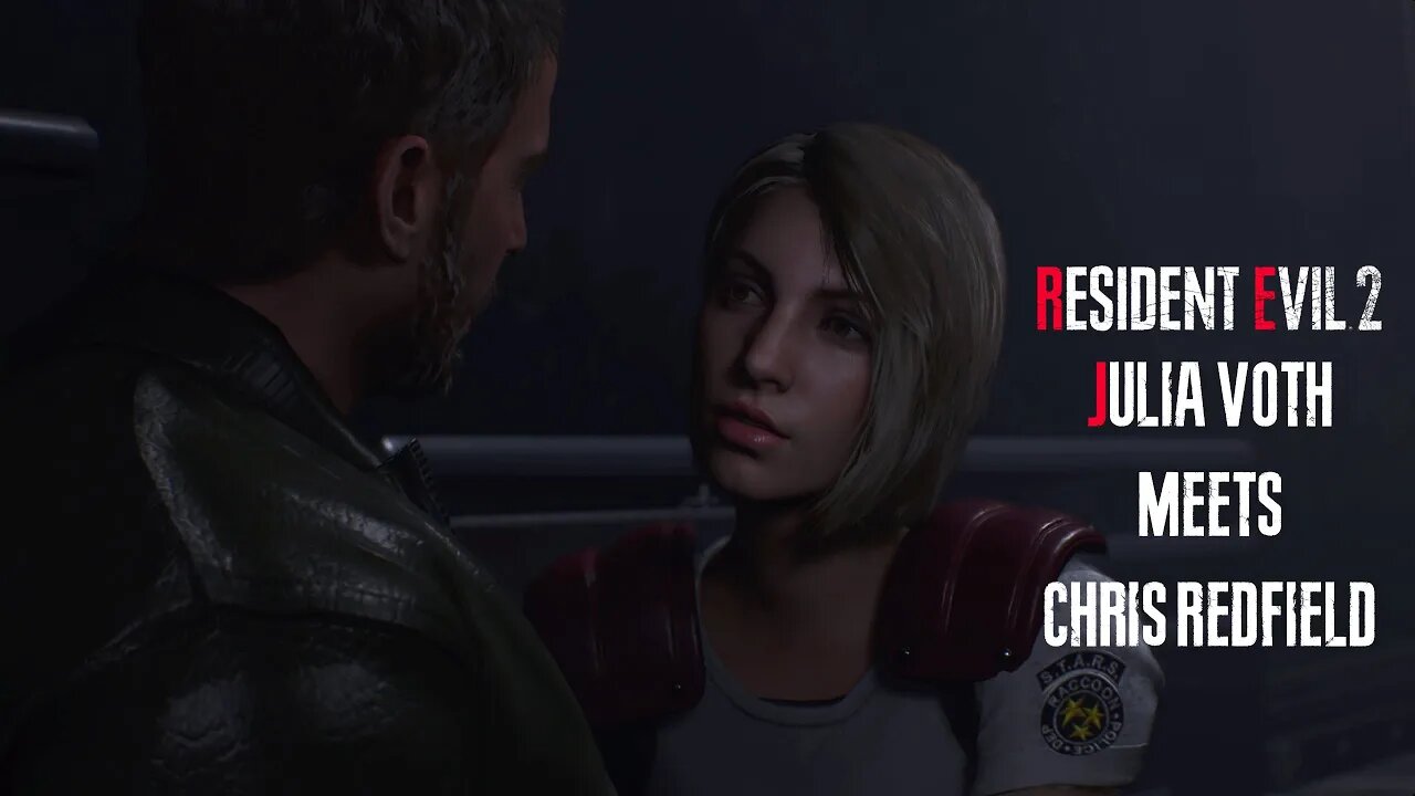 Resident Evil 2 Remake Julia Voth Meets Chris Redfield