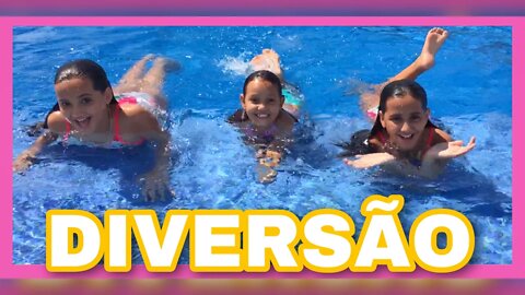 🤗 DESAFIO NA PISCINA COM 3 IRMAS DEMAIS