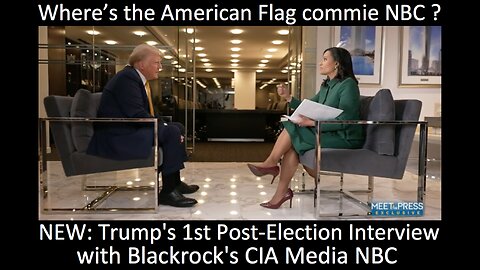 🔵🇺🇸 NEW: Donald Trump's 1st Post-Election Interview with Blackrock's CIA Media ▪️ Dec. 8th, 2024