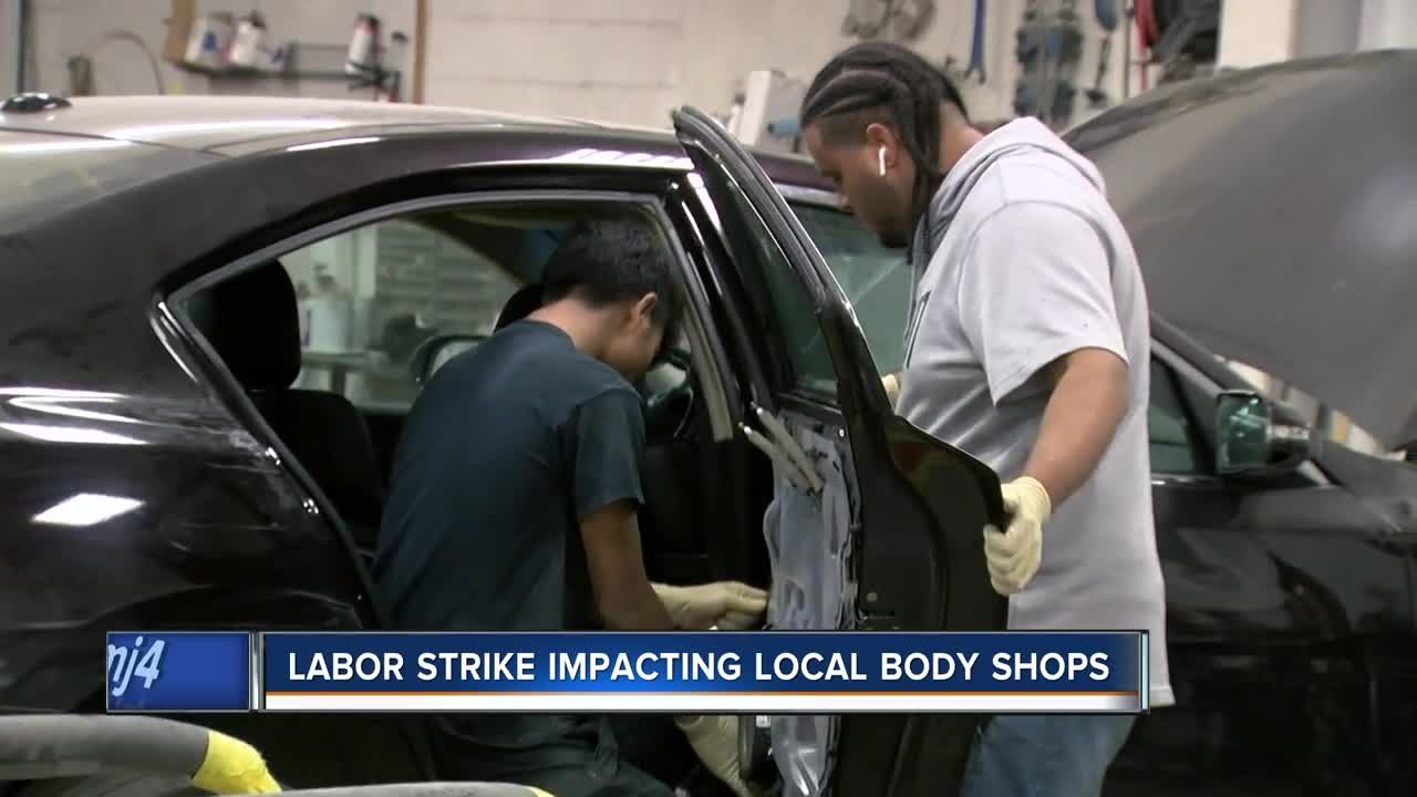 GM labor strike impacting local body shops