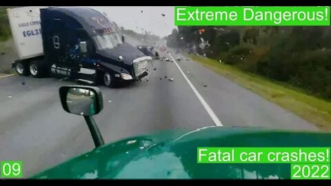 Extreme Dangerous! Fatal car crashes 09- 2022