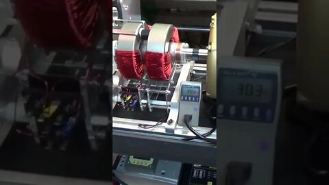 pmmg4hybrid toroidal Motor running on 16 Volts supercap bank and charging up batteries #shorts