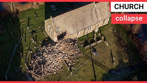150-year-old church tower collapses shortly before Sunday service