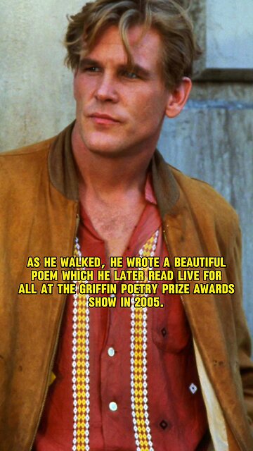 Were you aware Nick Nolte wrote an award winning poem?