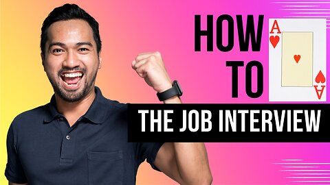 How do you ACE the JOB INTERVIEW? Carry yourself with CONFIDENCE!