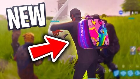 *NEW* "RAINBOW BACK PACK" Coming to Fortnite Battle Royale (Back Bling Gameplay)