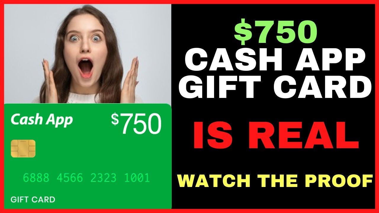 The $750 Cash App Gift Card Is Real - Watch The Proof