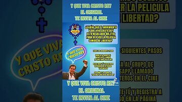 ¿SABÍAS QUE Y QUE VIVA CRISTO REY (EL ORIGINAL) ESTÁ REGALANDO BOLETOS PARA IR AL CINE?