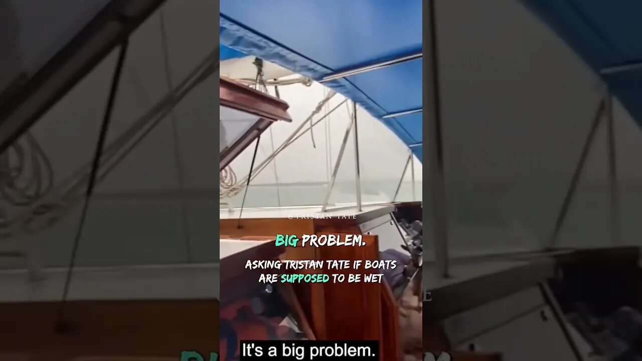 Asking Tristan Tate If Boats Are Supposed To Be Wet #Shorts