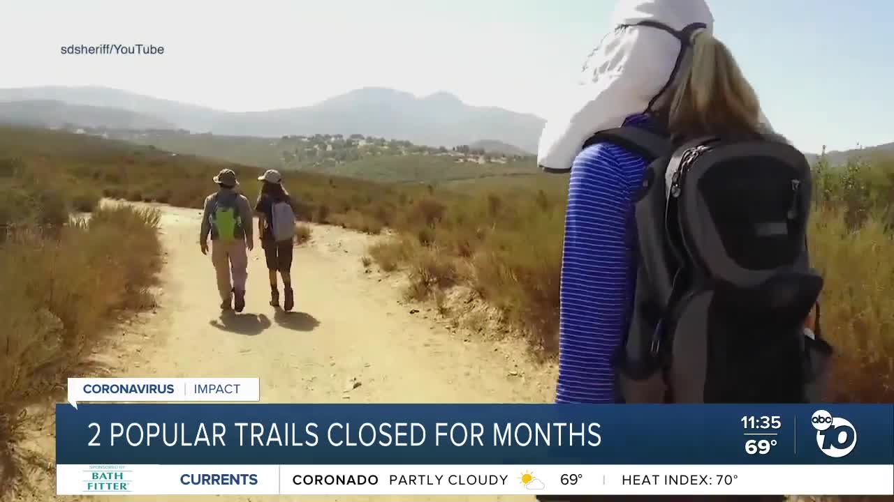 2 county trails closed for months