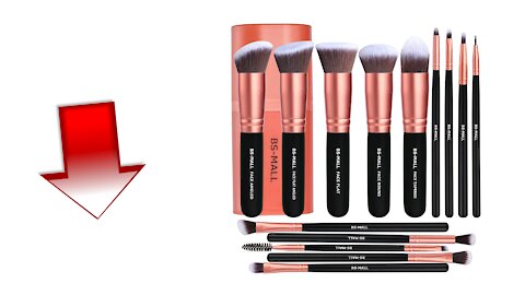 BS-MALL 14 PCS makeup brushes Rose Golden