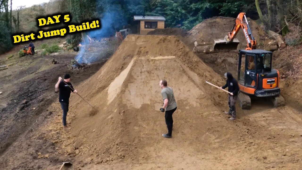 Back Garden Dirt Jump Build- Final Day with the Digger!