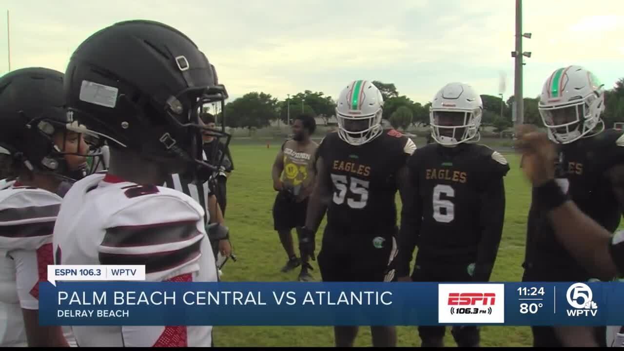 Atlantic dominates Palm Beach Central in Kickoff Classic