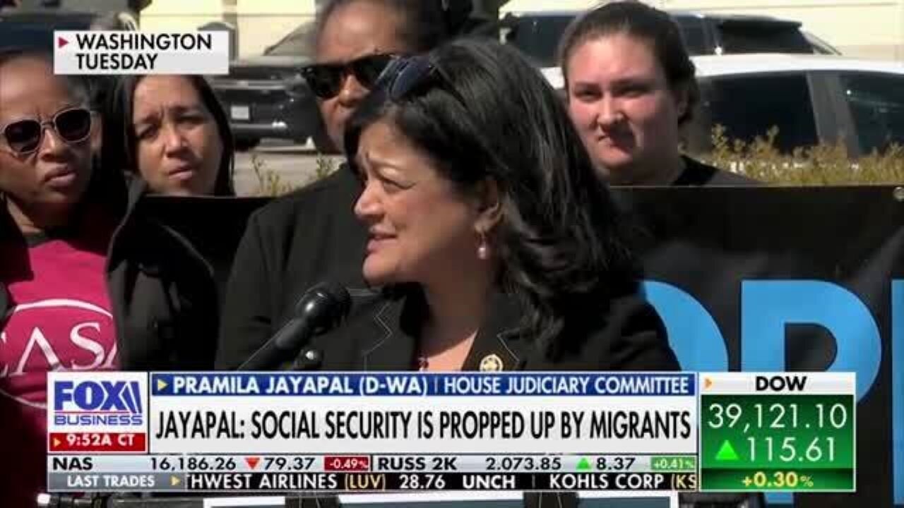 Rep. Jayapal: Social Security Is 'Propped Up' By Both Legal And Illegal Immigrants